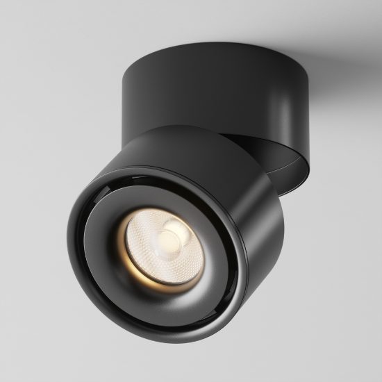 Maytoni yin faretto nero da soffitto led 15w 3000k orientabile