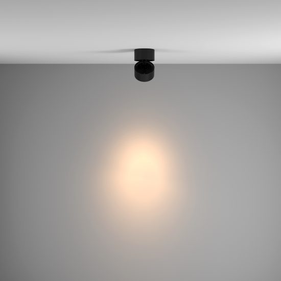 Maytoni yin faretto nero da soffitto led 15w 3000k orientabile