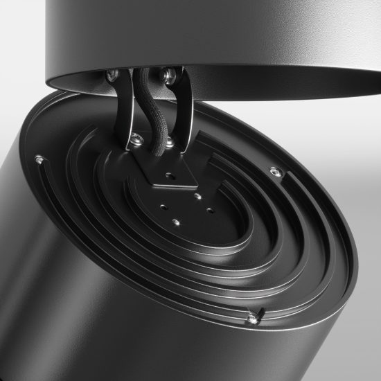 Maytoni yin faretto nero da soffitto led 15w 3000k orientabile