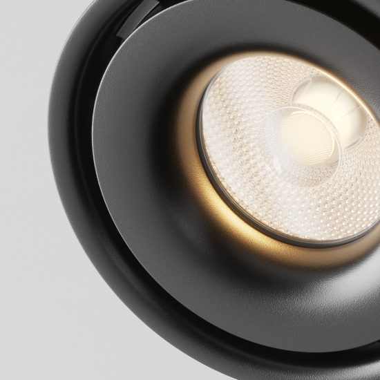 Maytoni yin faretto nero da soffitto led 15w 3000k orientabile