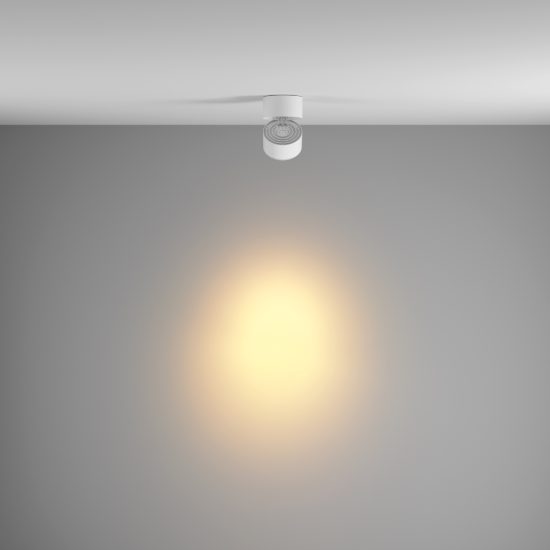 Maytoni yin faretto da soffitto led 15w 3000k orientabile per cucina bianco