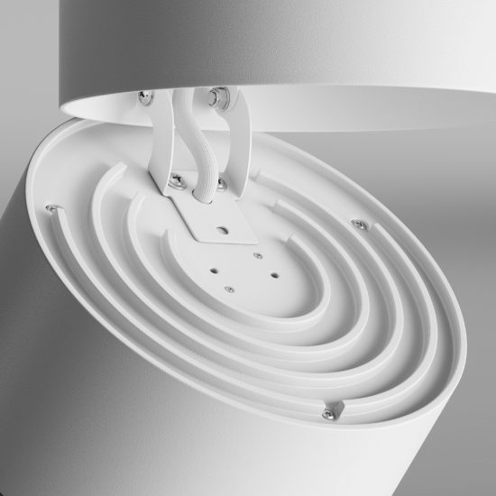 Maytoni yin faretto da soffitto led 15w 3000k orientabile per cucina bianco