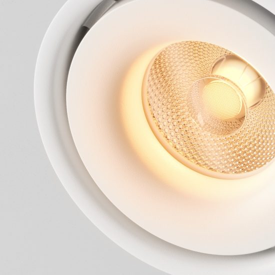 Maytoni yin faretto da soffitto led 15w 3000k orientabile per cucina bianco