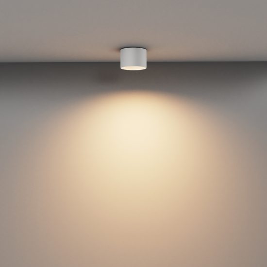 Faretto da soffitto led 8w 3000k tondo bianco maytoni vega