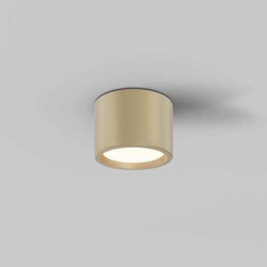 Maytoni hydra faretto da soffitto per bagno led 3000k ip44 oro opaco