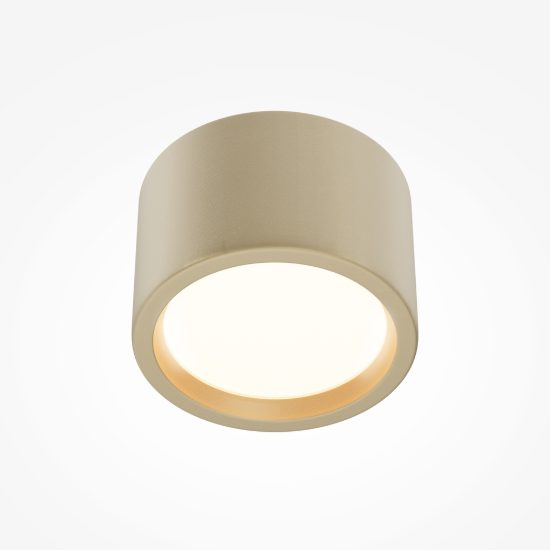Maytoni hydra faretto da soffitto per bagno led 3000k ip44 oro opaco