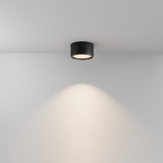 Maytoni hydra faretto da soffitto per esterno led 3000k ip44 nero