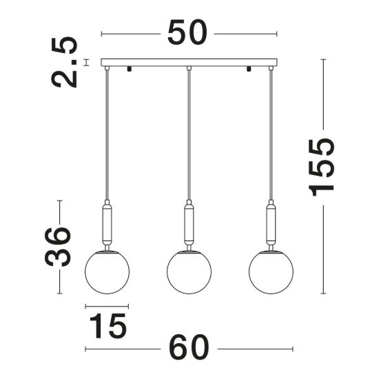 Lampadario a sospensione 3 luci per soggiorno moderno opale oro ottone