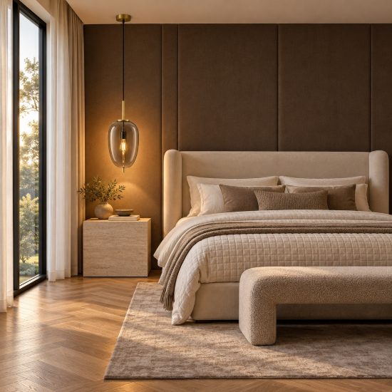 Lampadario a sospensione per cucina moderno oliva fumé e oro ottone vetro