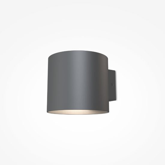 Applique moderna cilindro nero da parete maytoni rond