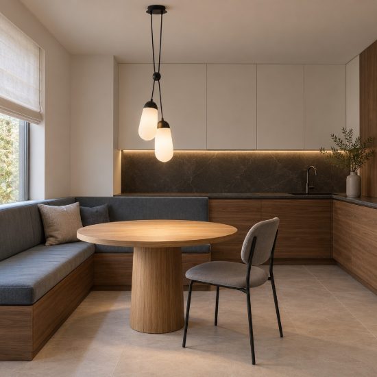 Lampadario per cucina moderna a sospensione opale e nero vetro 2 luci