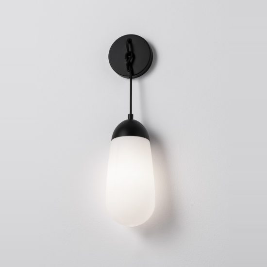 Applique pendente moderna da parete per soggiorno oliva opale e nero vetro