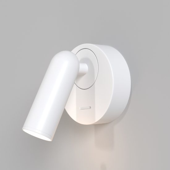 Maytoni mirax applique led 3w 3000k 7cm per camera da letto bianco orientabile