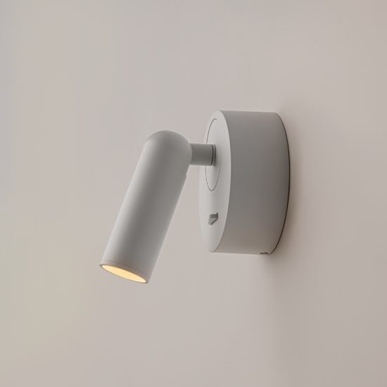 Maytoni mirax applique led 3w 3000k 7cm per camera da letto bianco orientabile