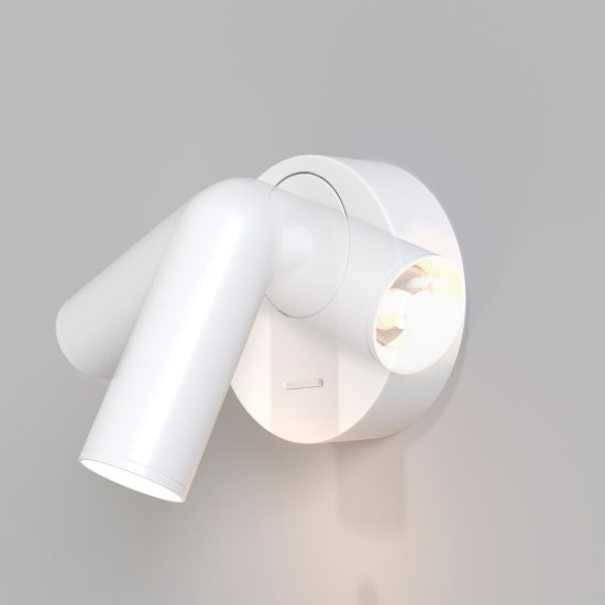 Maytoni mirax applique led 3w 3000k 7cm per camera da letto bianco orientabile