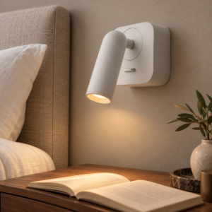 Maytoni mirax applique led 3w 3000k 7cm per camera da letto bianco