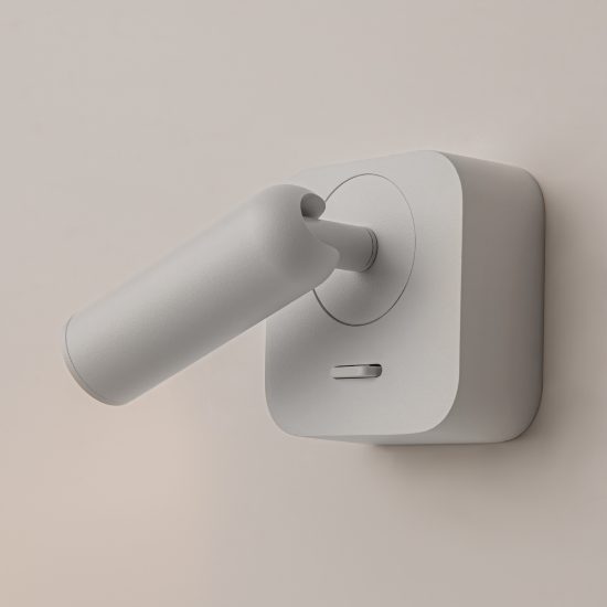 Maytoni mirax applique led 3w 3000k 7cm per camera da letto bianco