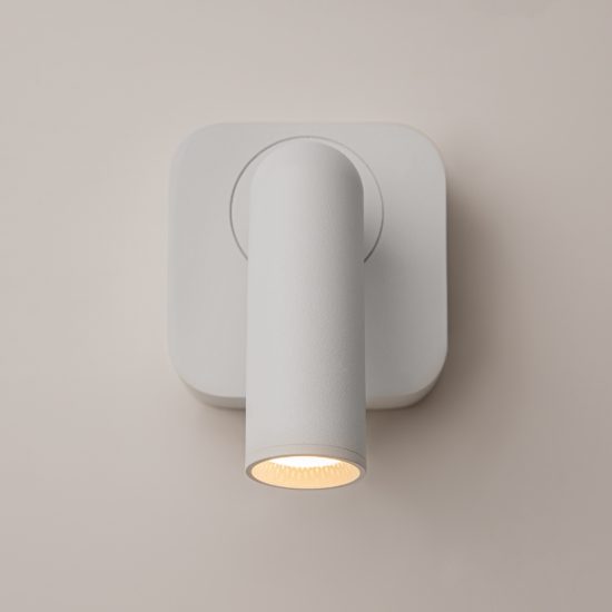 Maytoni mirax applique led 3w 3000k 7cm per camera da letto bianco
