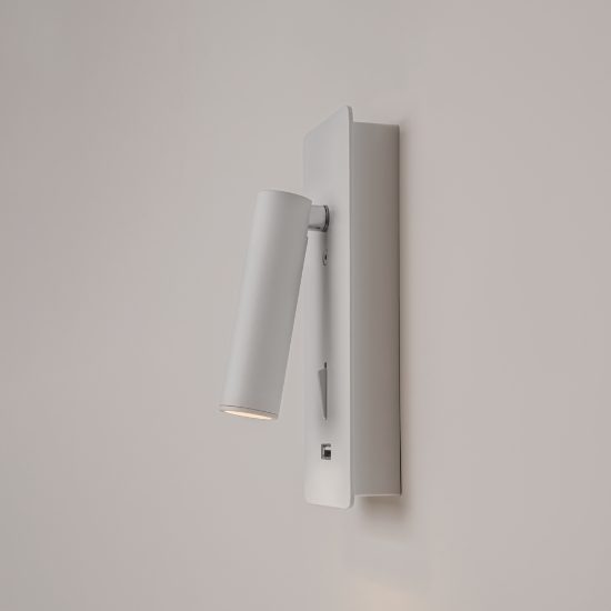 Maytoni mirax applique led 3w 3000k 7cm per camera da letto bianca