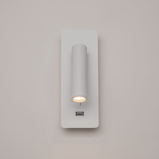 Maytoni mirax applique led 3w 3000k 7cm per camera da letto bianca