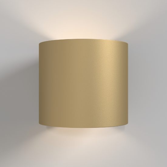 Maytoni rond applique da parete per camera da letto moderna oro opaco