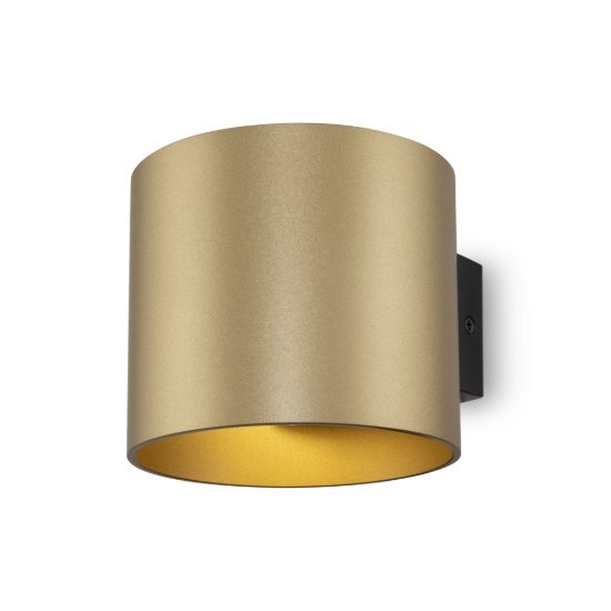 Maytoni rond applique da parete per camera da letto moderna oro opaco