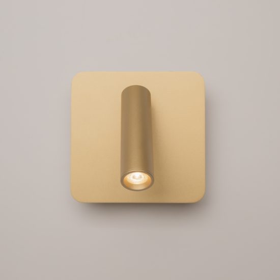 Maytoni ios 176 applique led 9w 3000k per camera da letto oro opaco