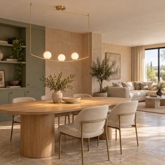 Lampadario a sospensione 3 luci contemporaneo per soggiorno bianco e ottone vetro