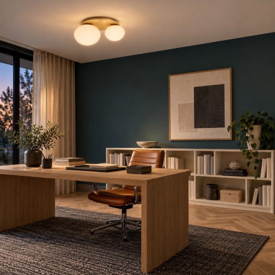 Plafoniera per camera da letto moderna bianco latte e oro vetro 45cm