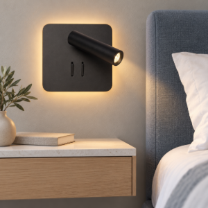 Maytoni ios 176 applique per camera da letto nero led 9w 3000k