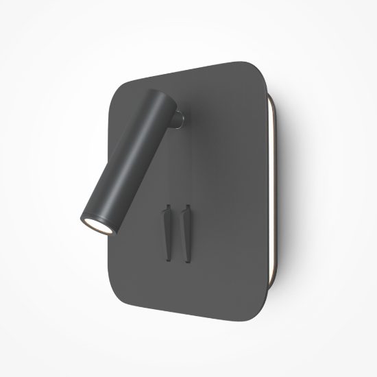 Maytoni ios 176 applique per camera da letto nero led 9w 3000k