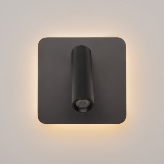 Maytoni ios 176 applique per camera da letto nero led 9w 3000k