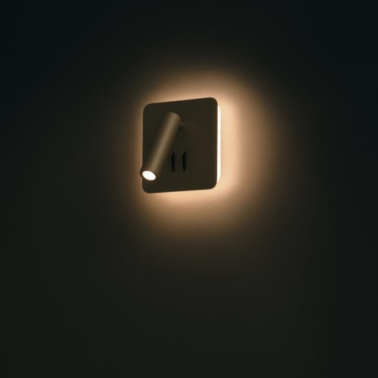 Maytoni ios 176 applique per camera da letto nero led 9w 3000k