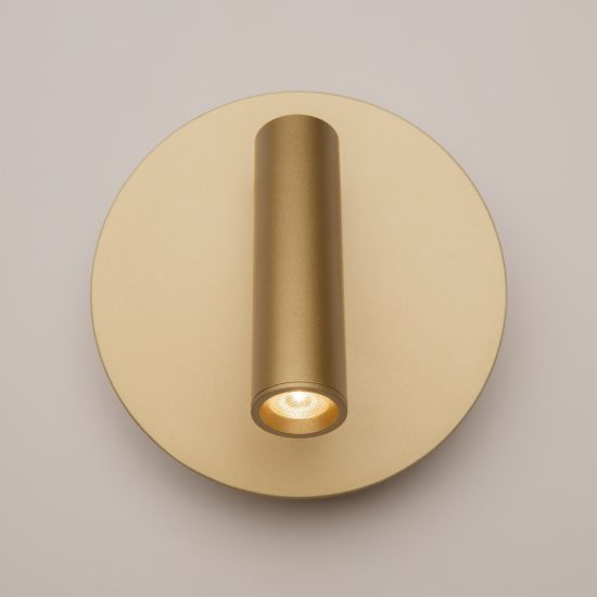 Ios 176  maytoni applique led 9w 3000k per camera comodino oro