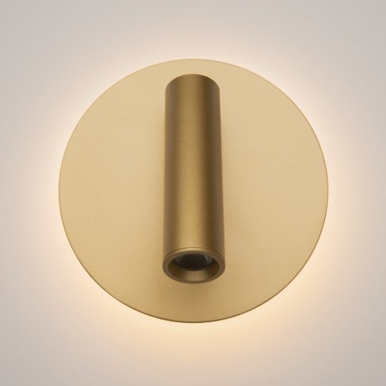 Ios 176  maytoni applique led 9w 3000k per camera comodino oro