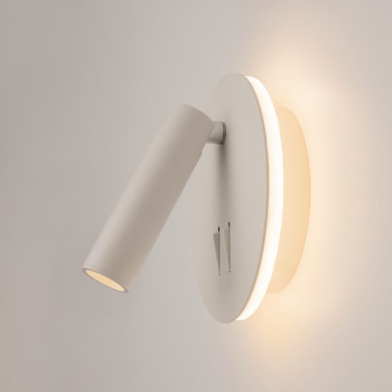 Maytoni ios 176 applique led 9w 3000k per comodino camera da letto bianco