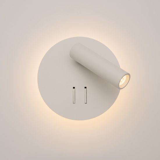 Maytoni ios 176 applique led 9w 3000k per comodino camera da letto bianco