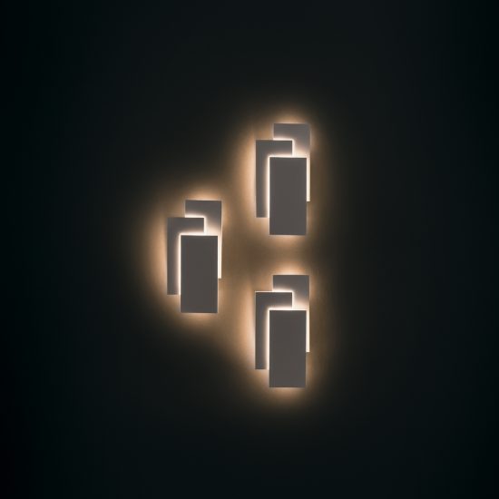 Maytoni trame applique da parete led 12w 3000k 26cm bianca