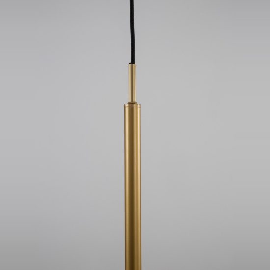 Lampada a sospensione moderna a sfera opale e oro ottone vetro per soggiorno