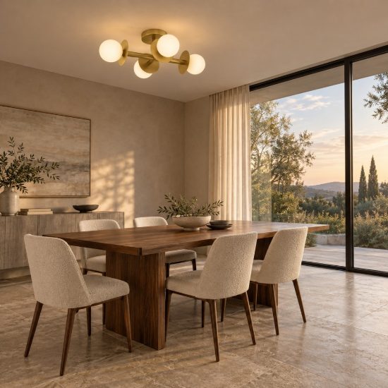 Plafoniera 51cm per soggiorno contemporaneo opale e oro ottone vetro