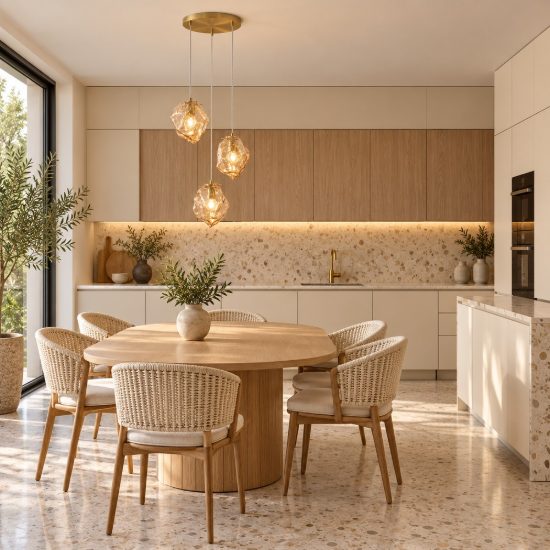 Lampadario per cucina moderno a sospensione ambra e oro ottone 3 luci