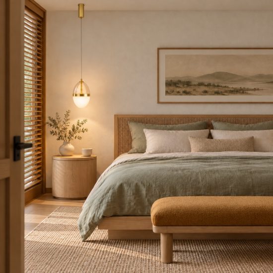 Lampada a sospensione pendente per comodini camera da letto cognac oro e opale led 20w 3000k