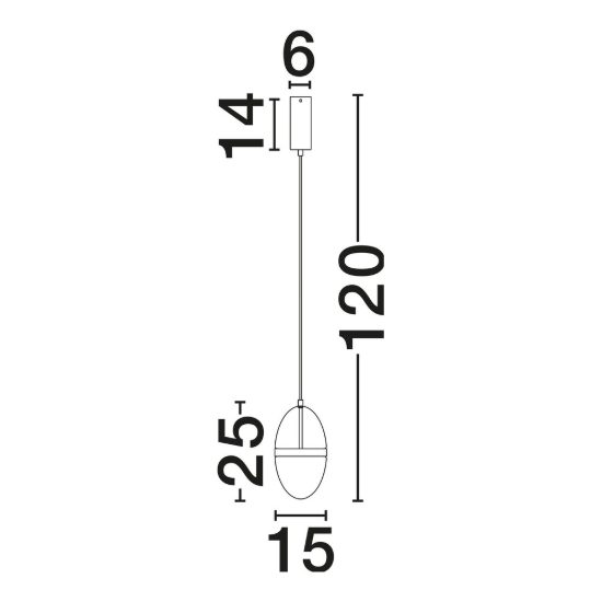 Lampada a sospensione pendente per comodini camera da letto cognac oro e opale led 20w 3000k