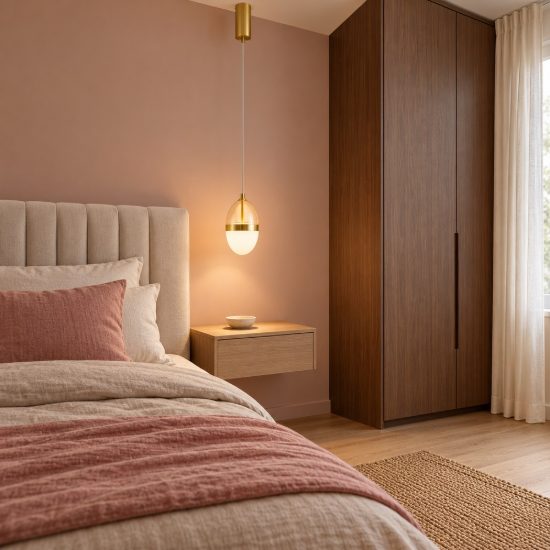 Lampada per cucina a sospensione cognac oro e opale led 13w 3000k