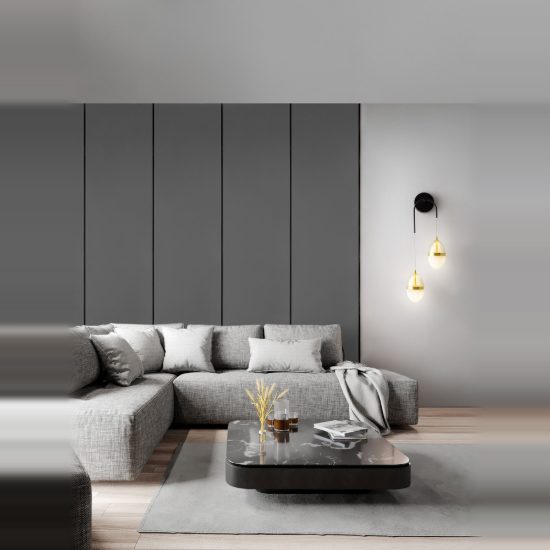 Applique da parete per soggiorno design moderna cognac oro e opale led 24w 3000k 27cm