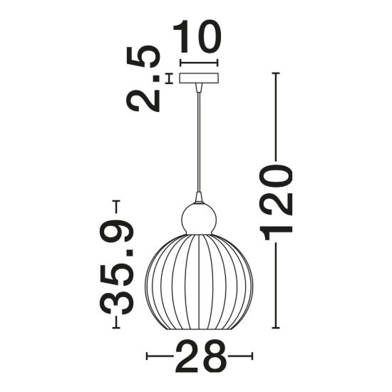 Lampadario moderno globo opale e cromo vetro a sospensione