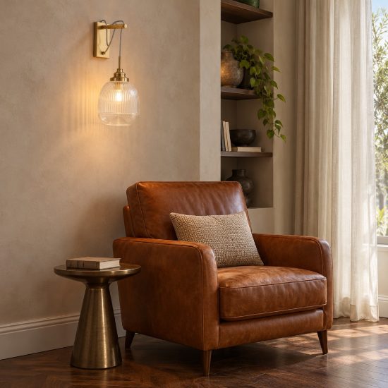 Applique 18cm da parete stile contemporaneo cupoliforme trasparente e oro vetro per soggiorno