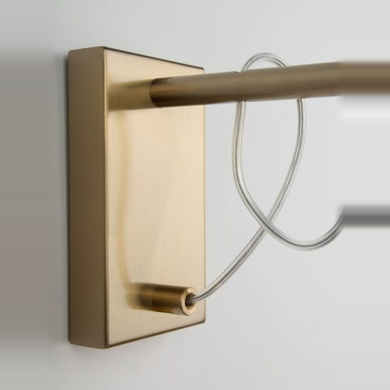 Applique 18cm da parete stile contemporaneo cupoliforme trasparente e oro vetro per soggiorno