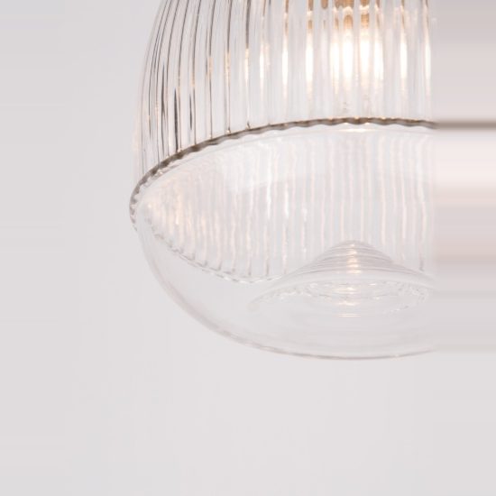 Lampada a sospensione goccia trasparente e oro vetro stile contemporaneo