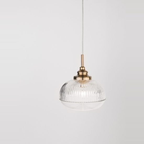Lampada a sospensione per comodini camera da letto goccia trasparente e oro vetro